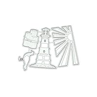 Hukai Watchtower DIY Metal Cutting Dies Stencil Scrapbooking Album Stamp Paper Card Crafts Decor,Good Gift for Your Kids to Cultivate Their Hands-on Ability