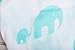 Adore Amore Premium 100% Organic Cotton Baby Fitted Crib Sheet – Soft & Cozy Infant Bedding Accessory, Cute & Adorable Baby Elephant Design, Breathable Non-Toxic Material, Ideal