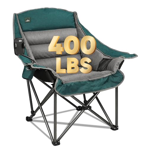 Northroad Oversized XL Padded Camping Chair w/Cell Phone Holder… at Amazon