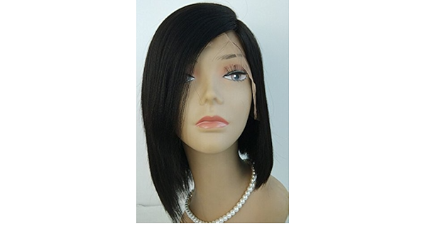Amazon Com 2015 Medium Length Hairstyles Short Haircut Styles For Women Short Bob Hairstyle Wig Yaki Straight Texture Glueless Full Lace With Silk Top Wig Best Bob Hair 1 Medium Cap Size Beauty