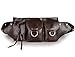 Tom Clovers Leather Waist Pack Belt Pouch Fanny Bag Hip Purse Brown