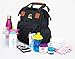 Baby Diaper Bag Backpack - Premium Quality For Mom Dad - Unisex w Insulated Bottle Pockets w Stroller Straps - Waterproof Nylon Cotton Changing Pad - Wipe Holder (Black)