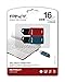 PNY Retract USB 2.0 Flash Drive, 16GB 2-Pk, Blue & Red (P-FD16GX2RTC-GE)