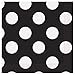 Unique Industries, Polka Dot Paper Plates, 8 Pieces - Black