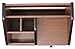 Cherry Brown Office Wooden Desk Organizer with 1 Drawer and Multiple Shelves/Racks for Office Supplies and Desk Accessories - Can be Used on Desktop|Table|Counter in Kitchen or Work Space