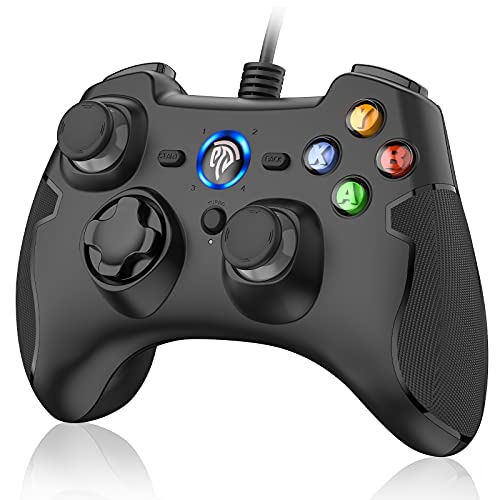 EasySMX Wired Gaming Controller,PC Game Controller Joystick With DualVibration Turbo And