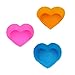 24 Packs Reusable Silicone Backing Cup Mold - Non-stick Heat Resistant (Up to 446F) Mini Food Grade Cupcake Liners/Muffins Cup Molds in storage Container, [6 Heart-Shaped Each with 4 Colors]