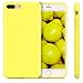 kwmobile TPU Case Compatible with Apple iPhone 7 Plus / 8 Plus - Case Soft Slim Smooth Flexible Protective Phone Cover - Pastel Yellow Matte