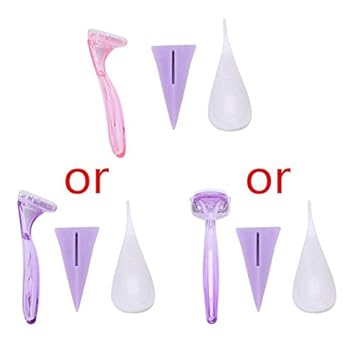 Generic 3pcs Set Epilator Secret Shaving Template Wax Razor For