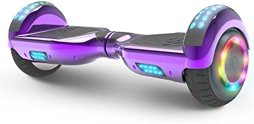 Hoverboard Flash Wheel Two-Wheel Self Balancing Electric Scooter with Wireless Speaker 6.5" UL 2272 Certified