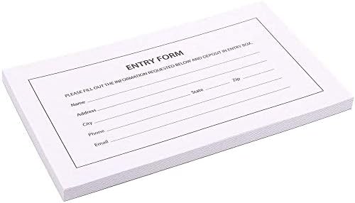 $17.99 entry pad with 100 forms, 100 inches long