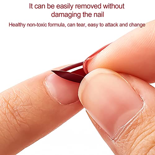 40 Colors Nail Polish Eco-Friendly Easy Peel Off & Quick Dry Water Based Nail Polish 8ml, Removable Gel Nail Polish for Starter DIY Nail Art(#01)