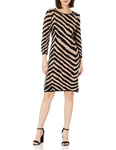Animal Printed Sweater Dress 