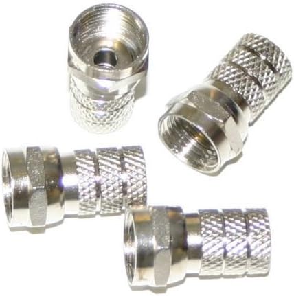 HDinterconnects 4 x F-connectors f-type plugs for wf65 Sky+ Sky HD Twin coax cable.