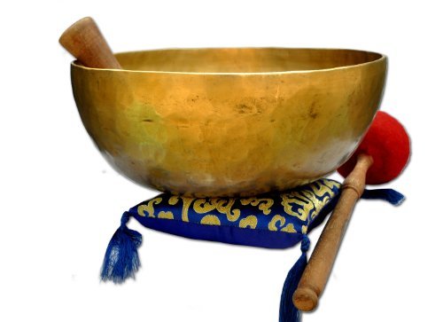 11" D-chakra Master healing singing bowl,Meditation bowl,Tibetan Bowls, free singing bowl cushion,striker and drum stick.