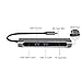 ICFPWR USB C Hub, 6-in-1 Type C Hub with 2 USB 3.0 Port a Type C Port a HDMI Port and a SD/TF Card Port, Multi-Function USB C to HDMI Adapter Compatible for Windows Computer(Grey)