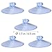 Double Sided Suction Cups:OUNONA 50 Pieces Clear Suction Cups PVC Plastic Suction Cup without Hooks (45mm)