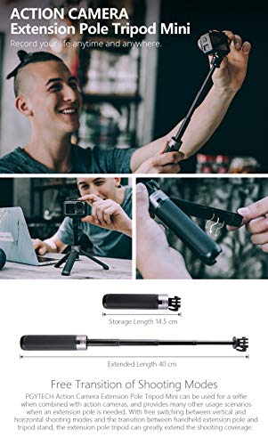 Sodoop 4 in 1 Video Shooting Accessories Set for DJI OSMO Action Camera, Portable Handheld Carrying Case Hard Bag Tripod Holder Strap Fixing Seat Silicone Protective Cover(Blue) Tripod Selfie Stick