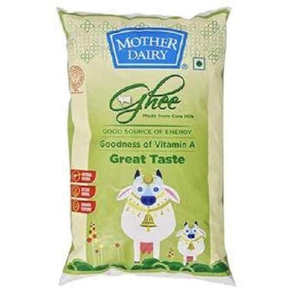 Mother Dairy Cow Ghee, 500ml Pouch