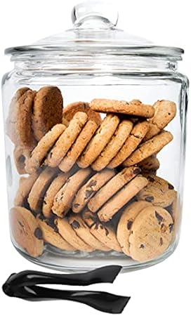 Amz Empire Glasdose Mit Glasdeckel Set Mit Einwegzange Altmodisch Klar Gross Kuche Rund Vorratsbehalter Fur Geback Sussigkeiten Kekse Bagels Kaffee Bohnen Penny Amazon De Baumarkt