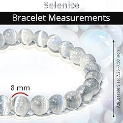 Selenite Crystal Bead Bracelet – Healing Crystal