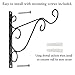 Sumnacon Metal Plant Hanging Bracket Hook - 10 Sturdy Wall Plant Hangers Indoor Outdoor Bracket for Hanging Bird Feeders,Lanterns,Planters,Wind Chimes,Ornaments with Screws (2)