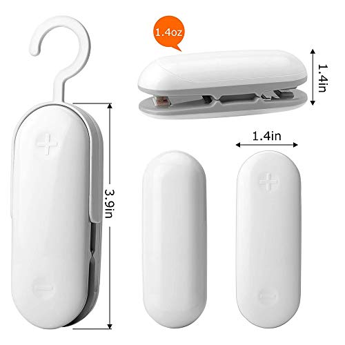 EKUPUZ 2 in 1 Mini Bag Sealer Package Sealing Machines Heat Sealer, Snacks Bags Tools Plastic Handy Portable Kitchen Storage Sealer