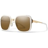 Smith Aveline Lifestyle Sunglasses - White Gold | Polarized Brown