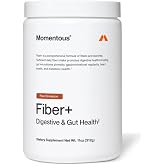 Momentous Fiber+, Psyllium Husk Powder, Multi-Source Blend, Pure Cinnamon | Supports Digestion, Nutrient Absorption, &amp; Gut Health, NSF Certified for Sport, Non-GMO &amp; Gluten-Free (30 Servings)