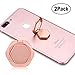 Finger Phone Ring Holder Stand, COCOFU 2pcs 360 Degree Rotation and 180 Degree Flip Zinc Alloy Anxiety Relief,Universal Phone Stand for iPhone, iPad, All Android Smartphones, Tablet(Rose Gold)