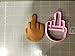 Middle Finger Cookie Cutter (4 inch)