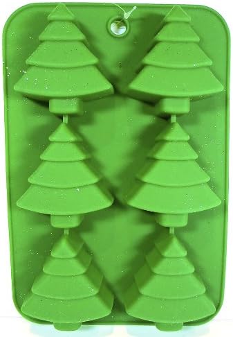 Christmas Tree Silicon Pan Green 6 Trees Holiday Time