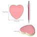 4PCS Heart Shaped Sticky Notes, Colored Sticky Notes Pink Red Blue Cute Fun Love Self-Adhesive Note for Kids School Classroom Office College (Heart)