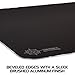 ENHANCE Aluminum Metal Gaming Mouse Pad - Hard XL Mouse Mat Surface, Non-Slip Rubber Base & High Accuracy Optimized Tracking - Brushed Metal Sleek Surface for Responsive Control - Black