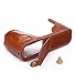 CEARI PU Leather Camera Half Case Bottom Case for Fujifilm X100S X100T Digital Camera + Microfiber Clean Cloth - Coffee