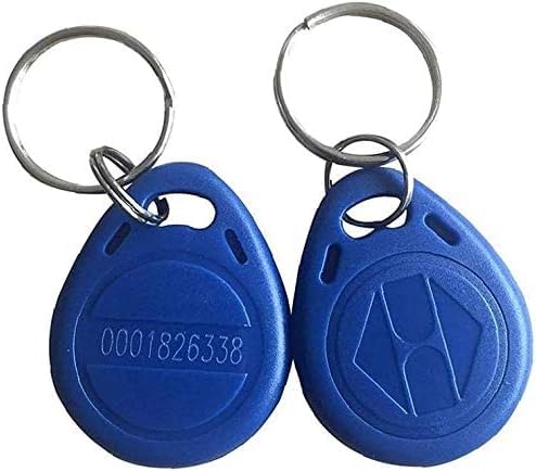 OBO HANDS Proximity EM4100 EM4102 125KHz RFID EM-ID Card RFID Key Chain Keyfob Read Only Pack of 10 (10 Pieces of Blue)