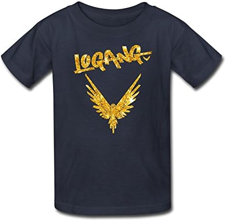 Logan Paul Golden Parrot Children 100% Dual Front Short Sleeve T Shirt