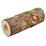 NiteangeL&reg; Natural Wooden Hamster Mouse Tunnel Tube Toy Forest Hollow Tree Trunk