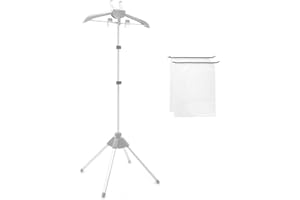 GIPOBUY Portable Steamer Stand for Clothes, Steamer Rack Steam Iron Stand for Steaming Clothes, Travel Garment Hanger Steaming Rack, Handheld Steamer Clothes Rack for RV, Home, Hotel (Gray)