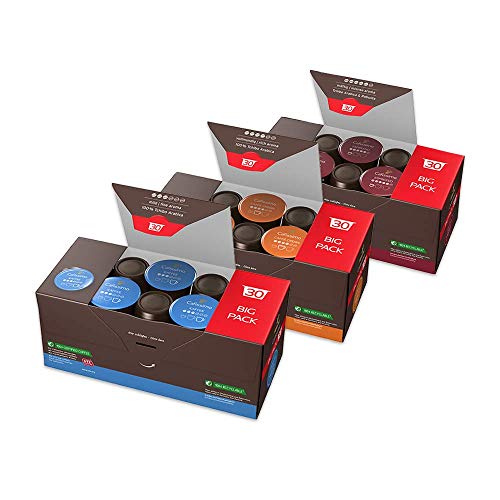 Tchibo Cafissimo Probierset verschiedene Sorten Caffè Crema, Espresso und Kaffee, 90 Stück (3x30 Kaffeekapseln…