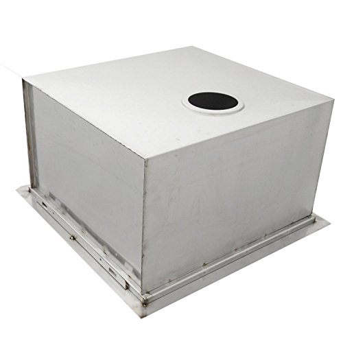 SUNSTONE B-SK20 Over/Under Height Single Basin Sink with Cover, 20" x 12", Stainless Steel