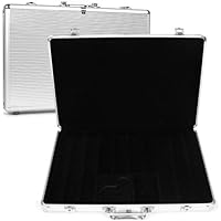 Trademark 650 Capacity Chip Case - Executive Aluminum Hard Side (Silver)