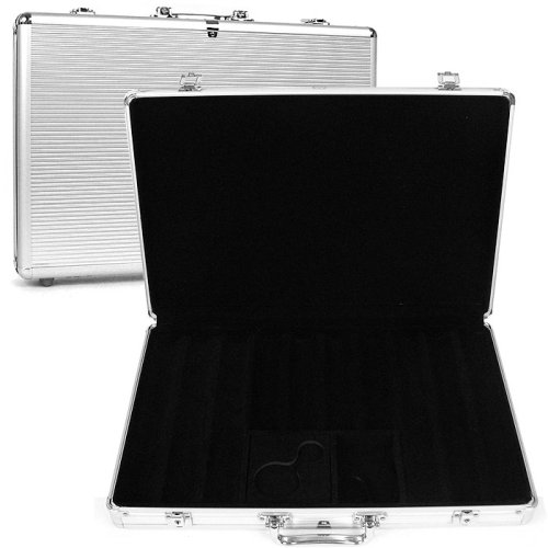 Trademark Global Deluxe 650 Chip Aluminum Poker Chip Case to