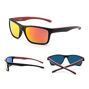 🥇JIM HALO Occhiali da sole polarizzati per uomo donna avvolgenti occhiali  da sole Sprot per ciclismo, pesca, guida | Discount Pesca