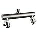 KES ALL BRASS Shower Head Double Outlet Manifold with Shut Off Valves for Dual Sprayer Showering System, Brushed Nickel, PJ15-2+K1140B-2