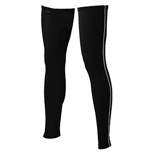 おたふく手袋 ボディータフネス 冷感 消臭 パワーストレッチ レッグカバー ロング スベリ止め付き ブラック Mサイズ JW-634
