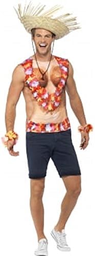 Smiffys Men's Luau Hawaiian Vest Costume (Medium)