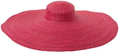 MEANIT Womens Sun Straw Hat Oversized Wide Brim Summer Hat Foldable Roll up Floppy Beach Hats Cap Packable for Travel