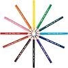 BIC Kids Evolution ECOlutions, Triangular Colouring Pencils, Ideal for School, Assorted Colours, Pack of 12