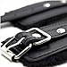 Soft Fur Leather Adjustable Handcuffs, Black